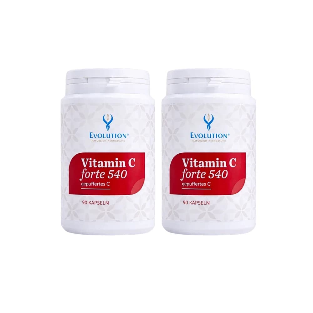 Vitamin C forte 540, gepuffertes C, Vorteilsset, 2 x 90 Kapseln