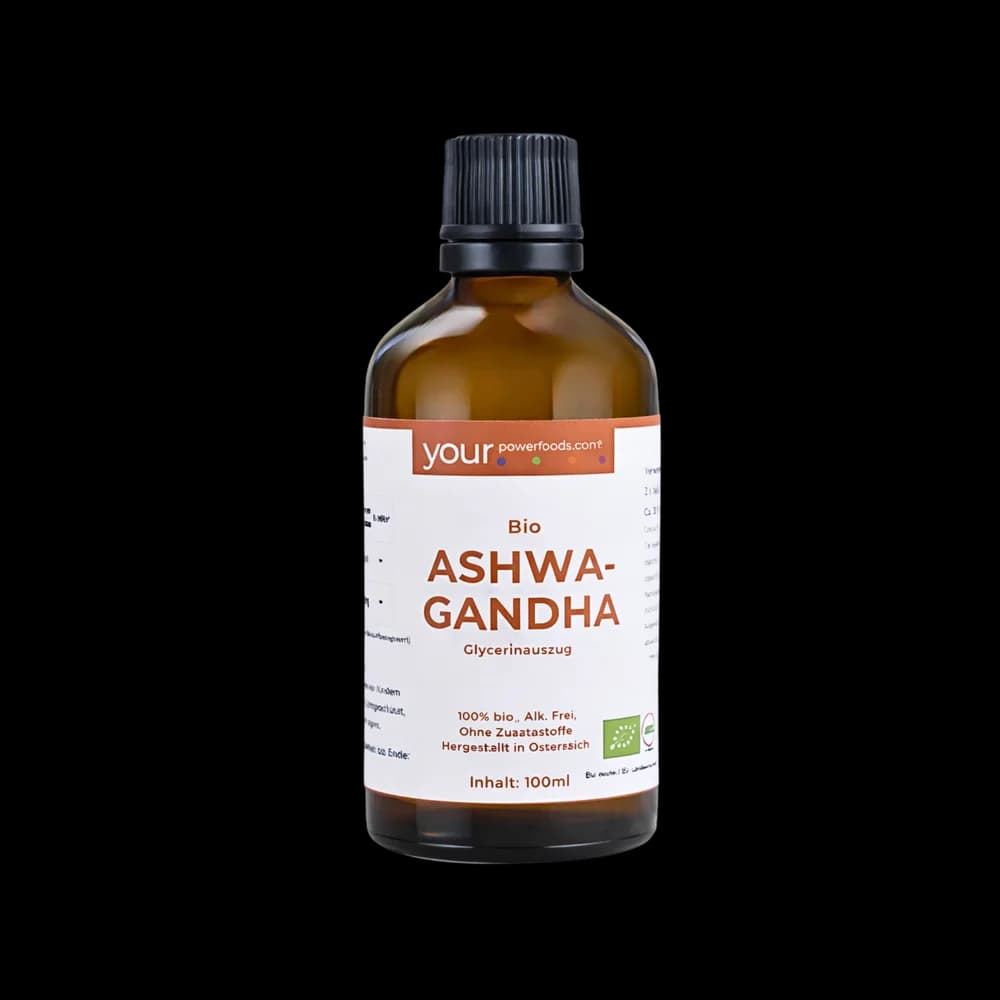 Bio Ashwagandha Tinktur, alkoholfrei, konform, 100 ml