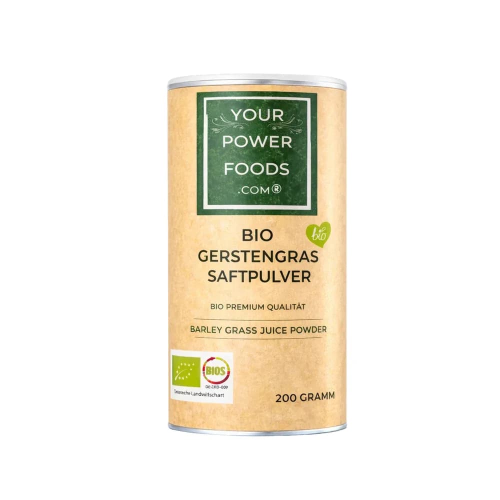 Bio Gerstengras Saftpulver, 50 - Fach konzentriert, 200g