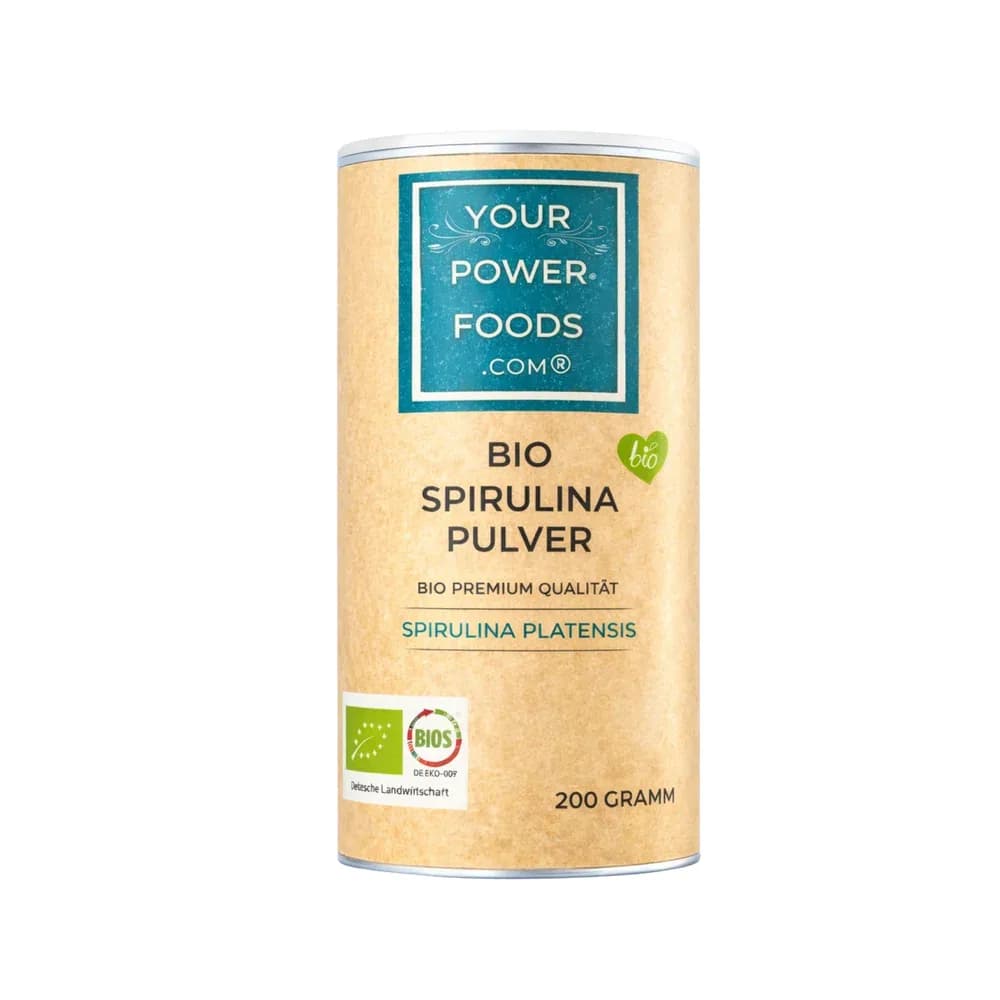 Bio Spirulina Pulver, Premium Qualität, 200g