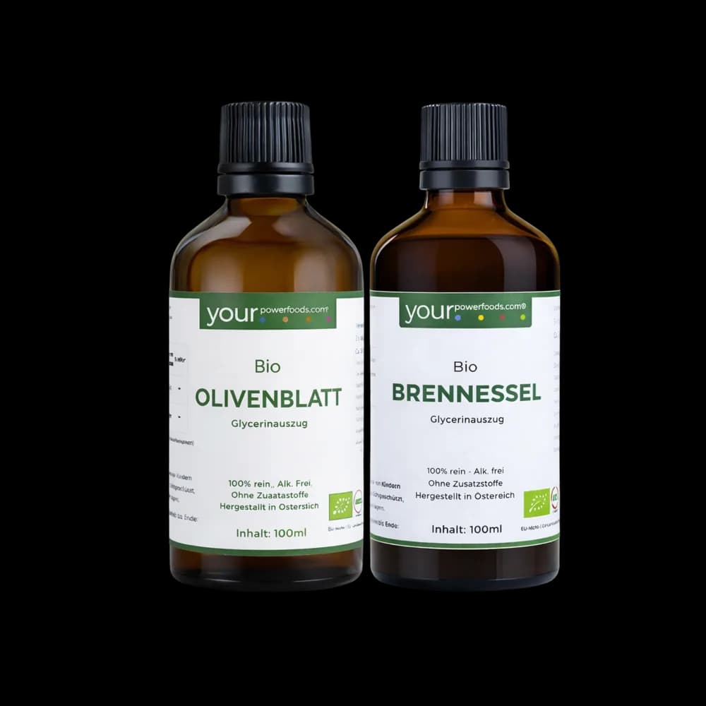 Abwehrkraft Bundle – Olivenblatt & Brennnessel, konform