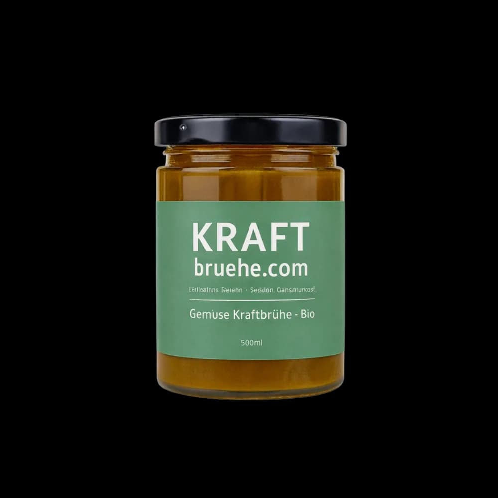 Gemüse Kraftbrühe – Premium Bio, 6×500 ml – Reiner Geschmack. Reine Zutaten.