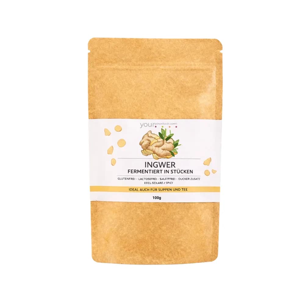 Ingwer fermentiert, 100g, Premium Qualität