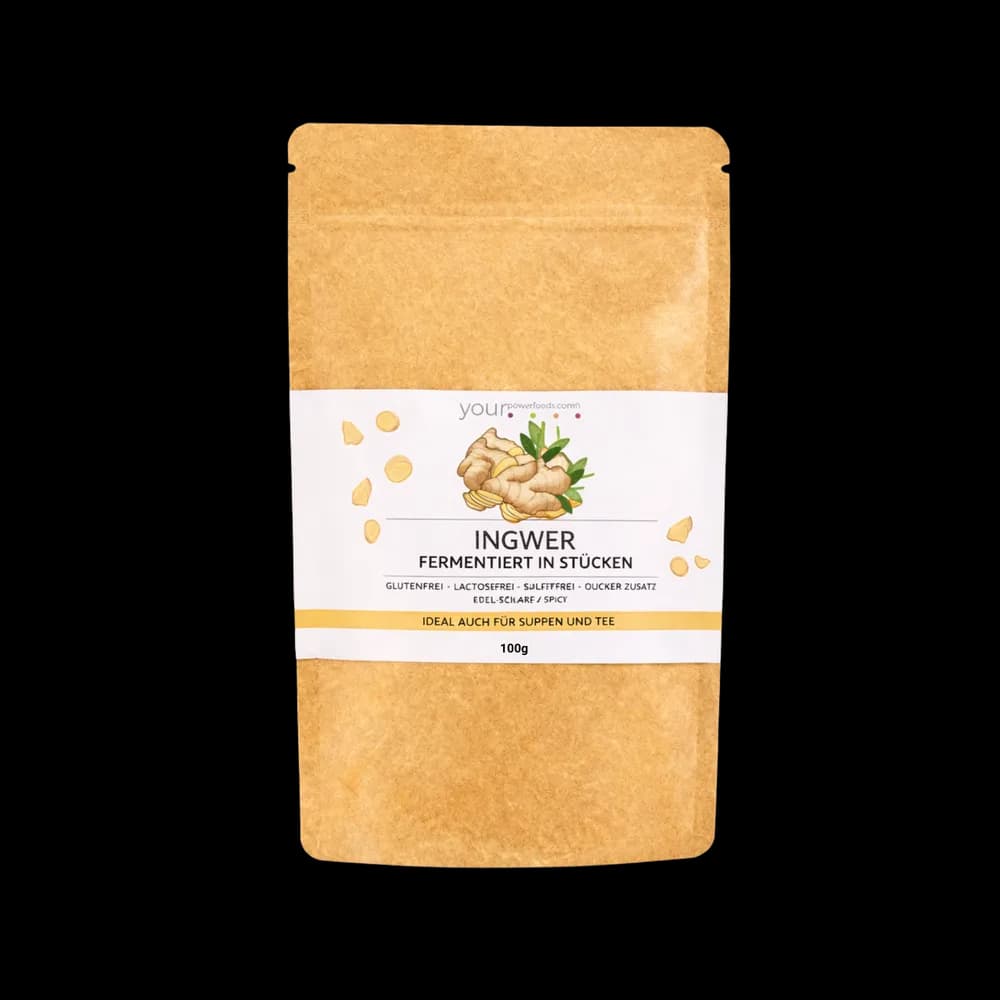 Ingwer fermentiert, 100g, Premium Qualität
