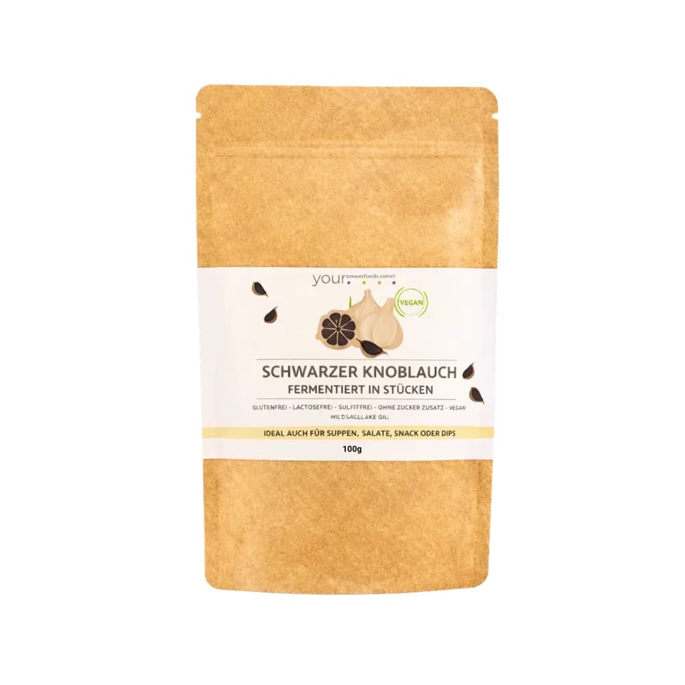 Knoblauch fermentiert, schwarz, 100g, Premium Qualität