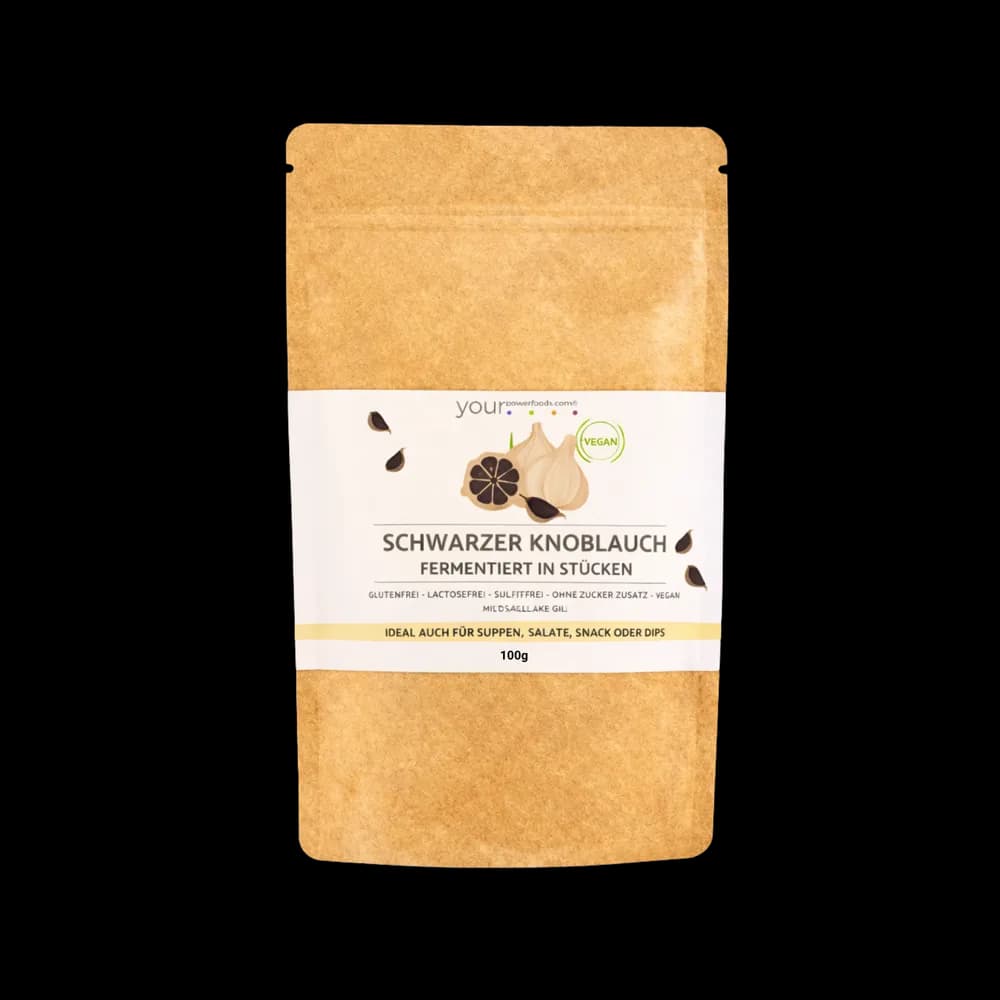 Knoblauch fermentiert, schwarz, 100g, Premium Qualität