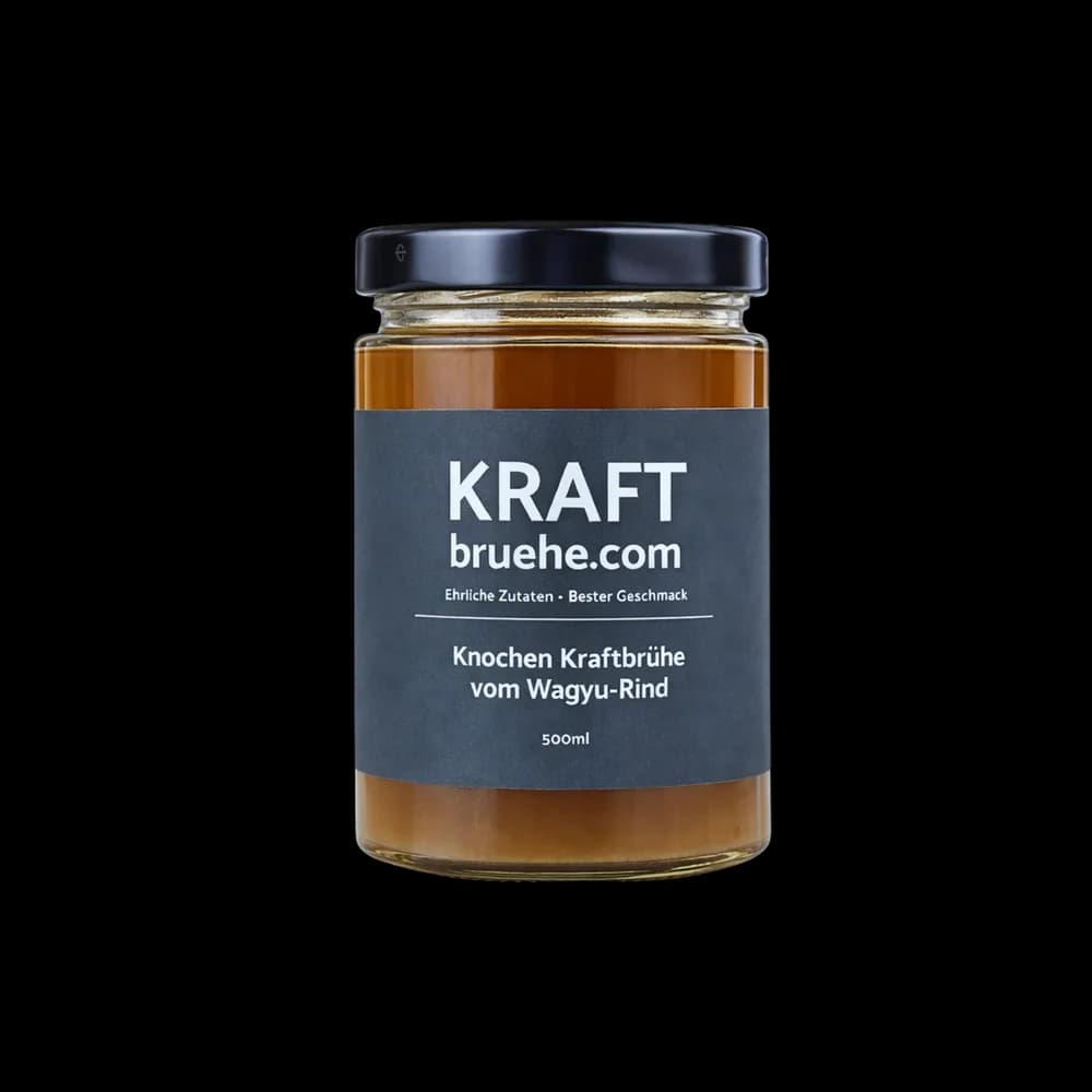 Knochenbrühe vom Wagyu Rind, 12 x 500ml bester Geschmack, Paleo, Keto