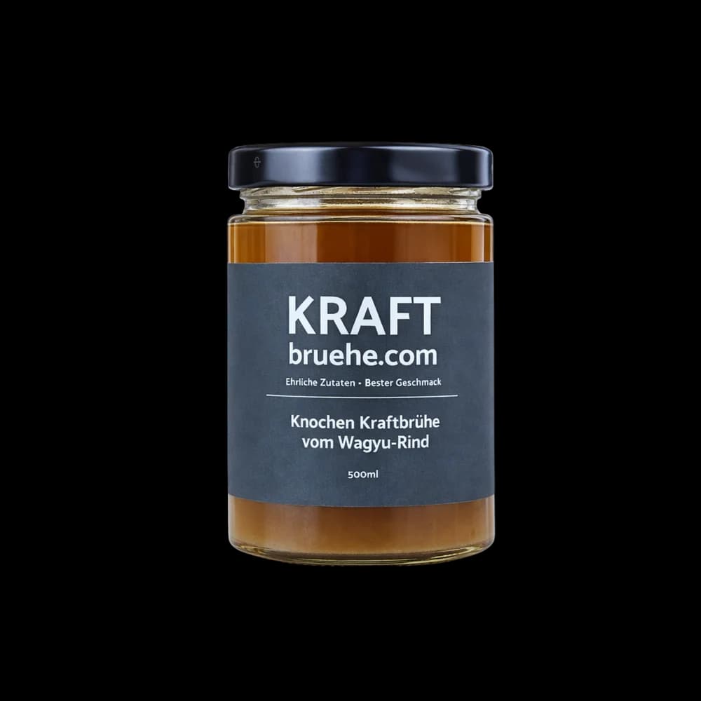 Knochenbrühe vom Wagyu Rind, 12 x 500ml bester Geschmack, Paleo, Keto