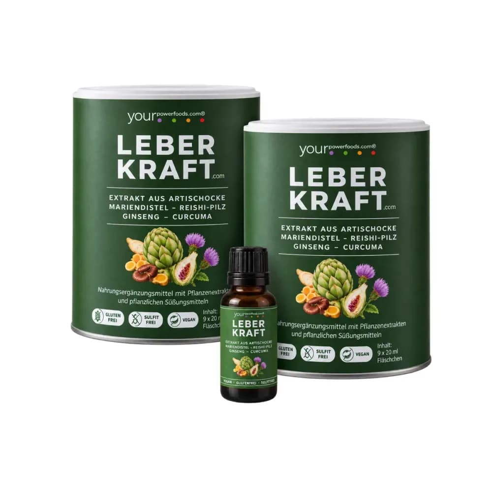 Leberkraft.com | Das Original |  30-Tage-Leber-Boost mit den Kräften von Artischocke & Mariendistel