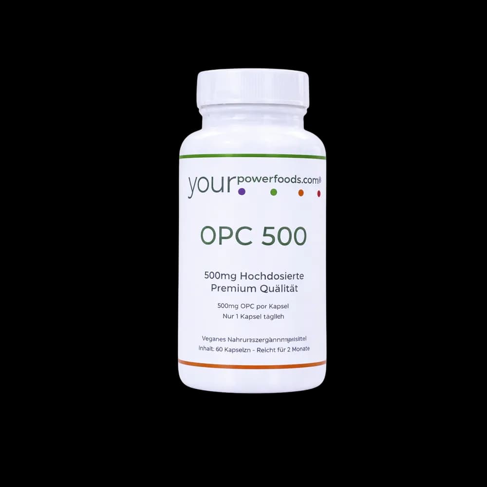 OPC 500mg - Weintraubenextrakt - hochdosiert, nur 1 Kapsel täglich