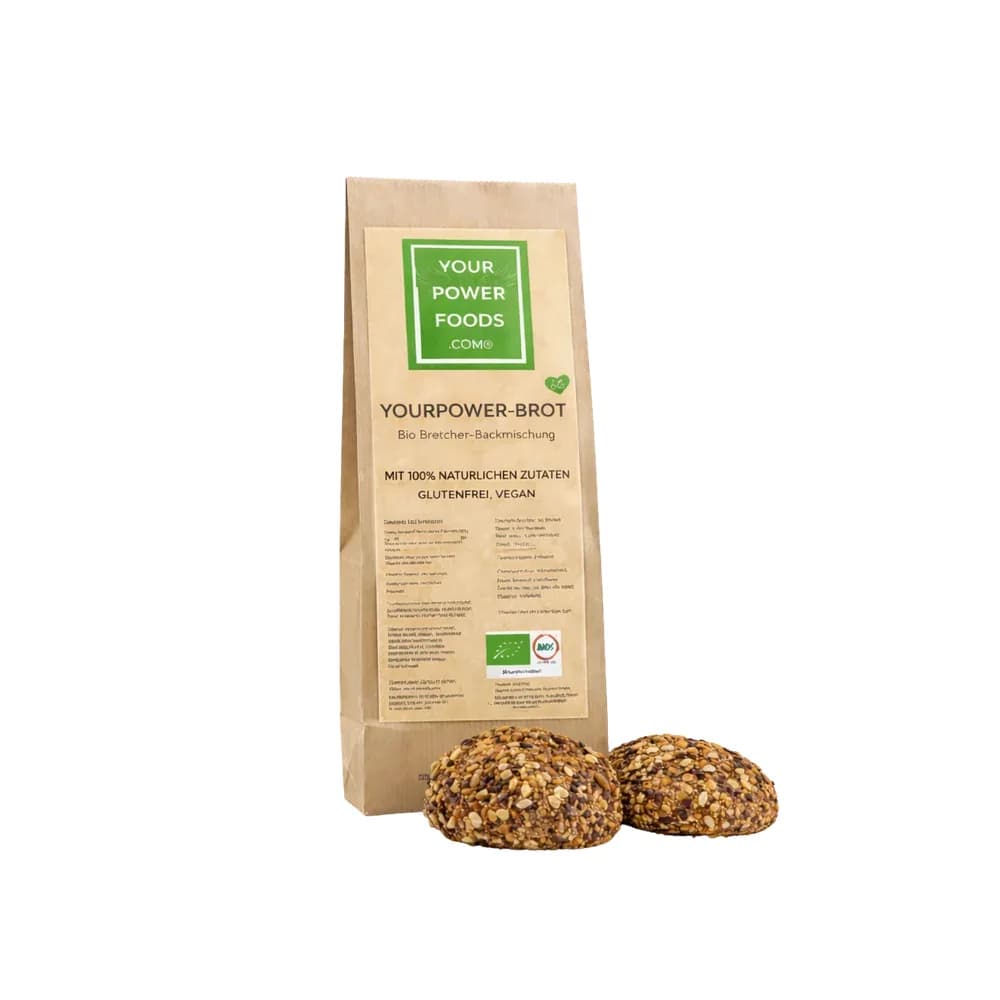 Bio Brot Backmischung, glutenfrei, vegan, konform, Vorteilsset 6 x 350g