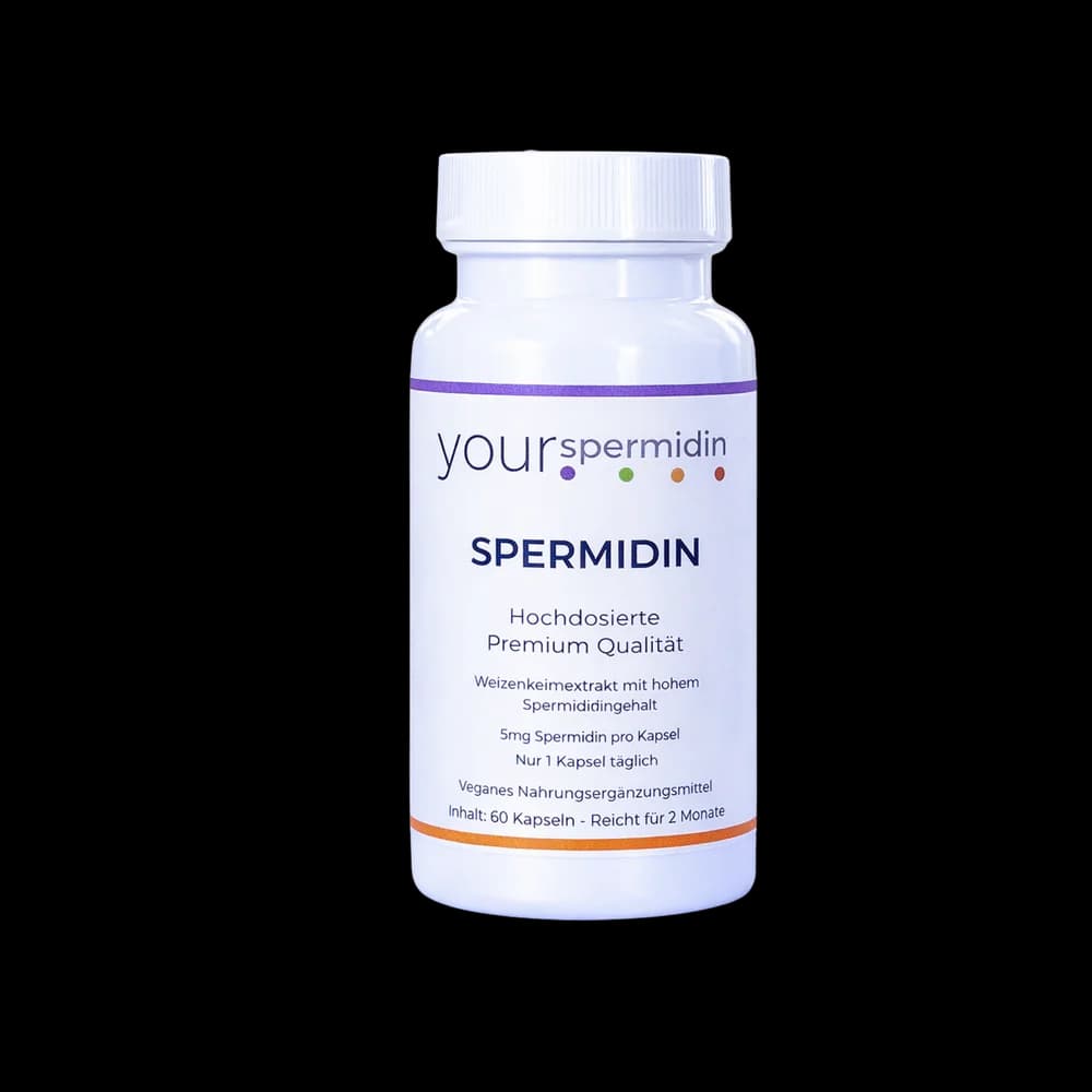 Spermidin - Premium Qualität, 5mg hochdosiert, 2 Monatspackung, 60 Kapseln