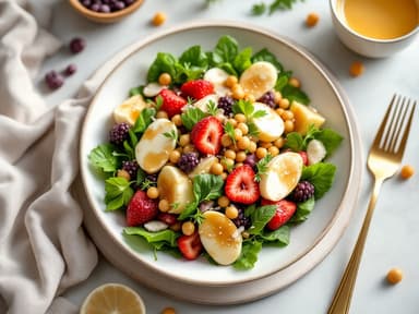 Beeren-Chia-Frühstücksbowl mit Hagebutte und Kürbiskernen