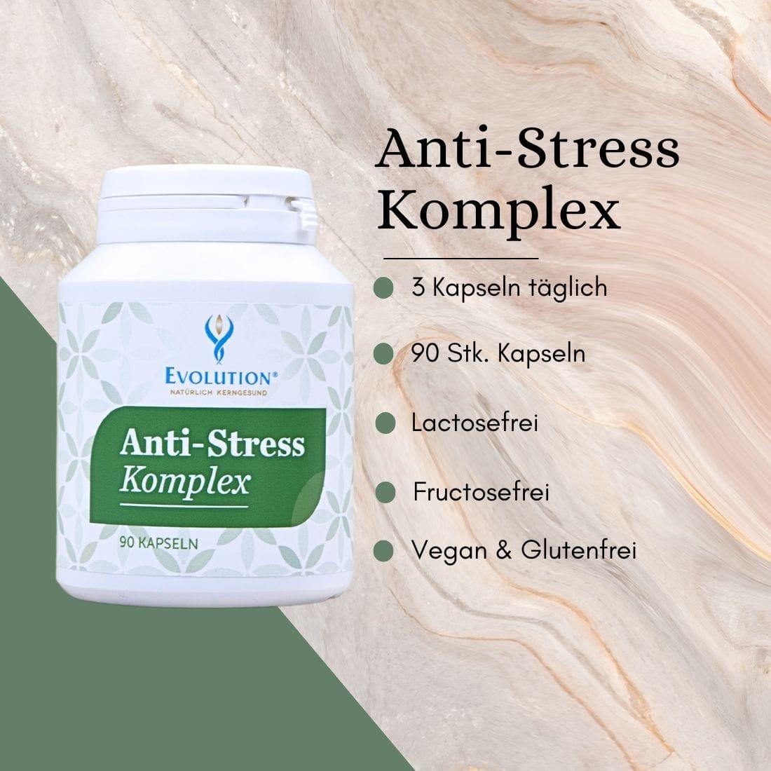 Anti Stress Komplex – Rein pflanzlich, 90 Kapseln