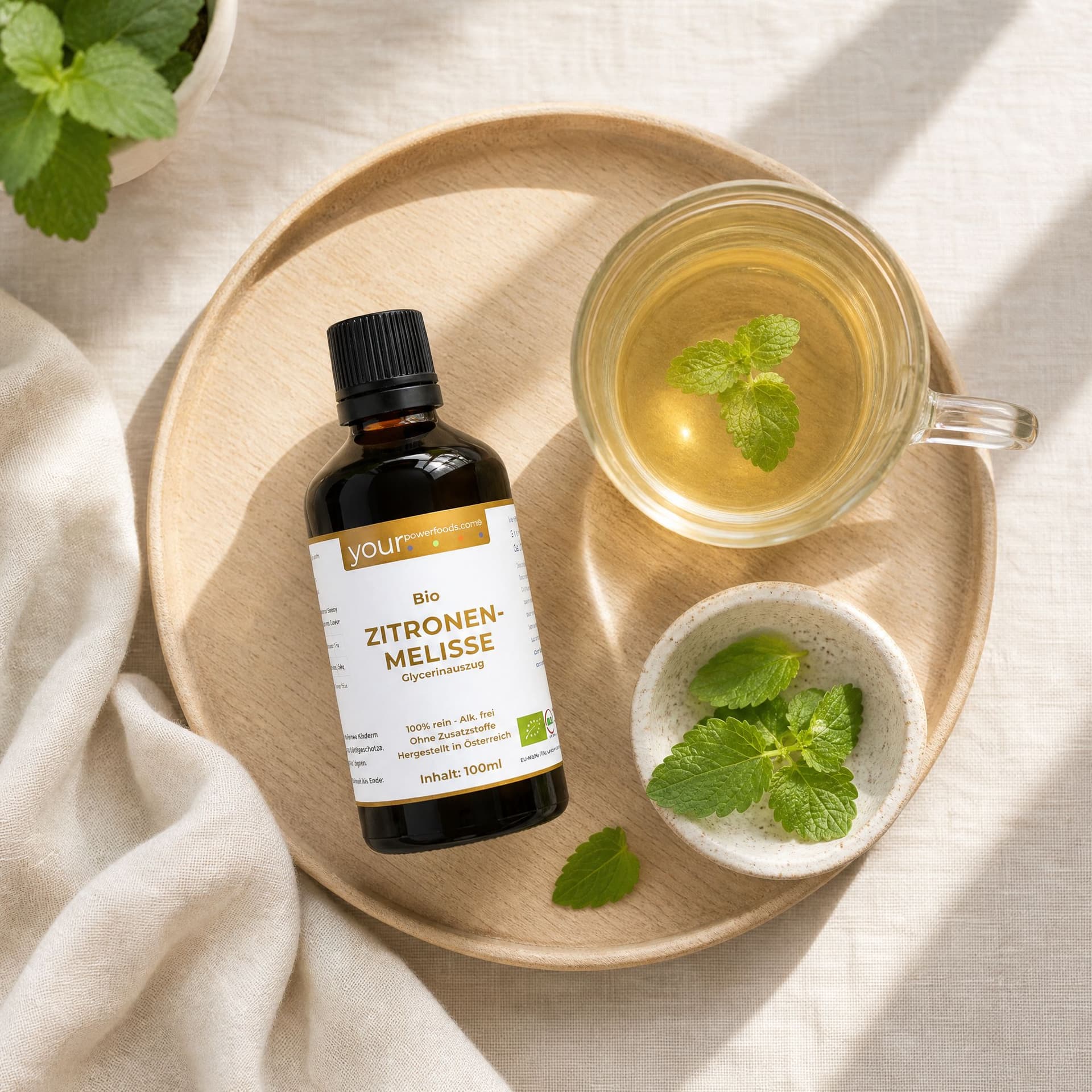 Organska tinktura matičnjaka – bez alkohola, Lemon Balm, sukladna propisima, 100 ml – slika proizvoda 2