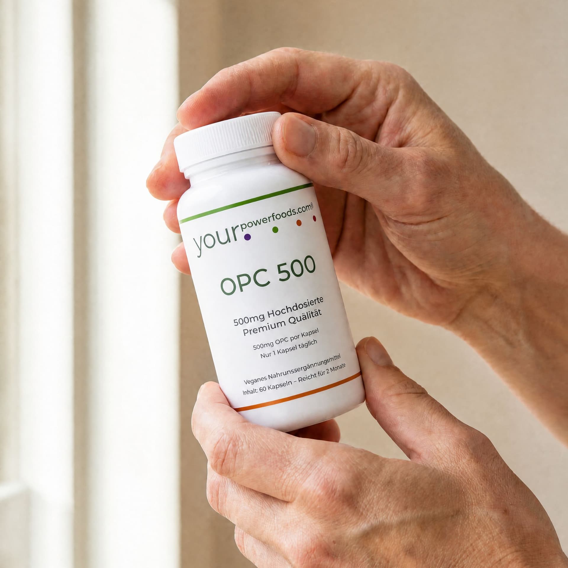 OPC 500mg - Weintraubenextrakt - hochdosiert, nur 1 Kapsel täglich