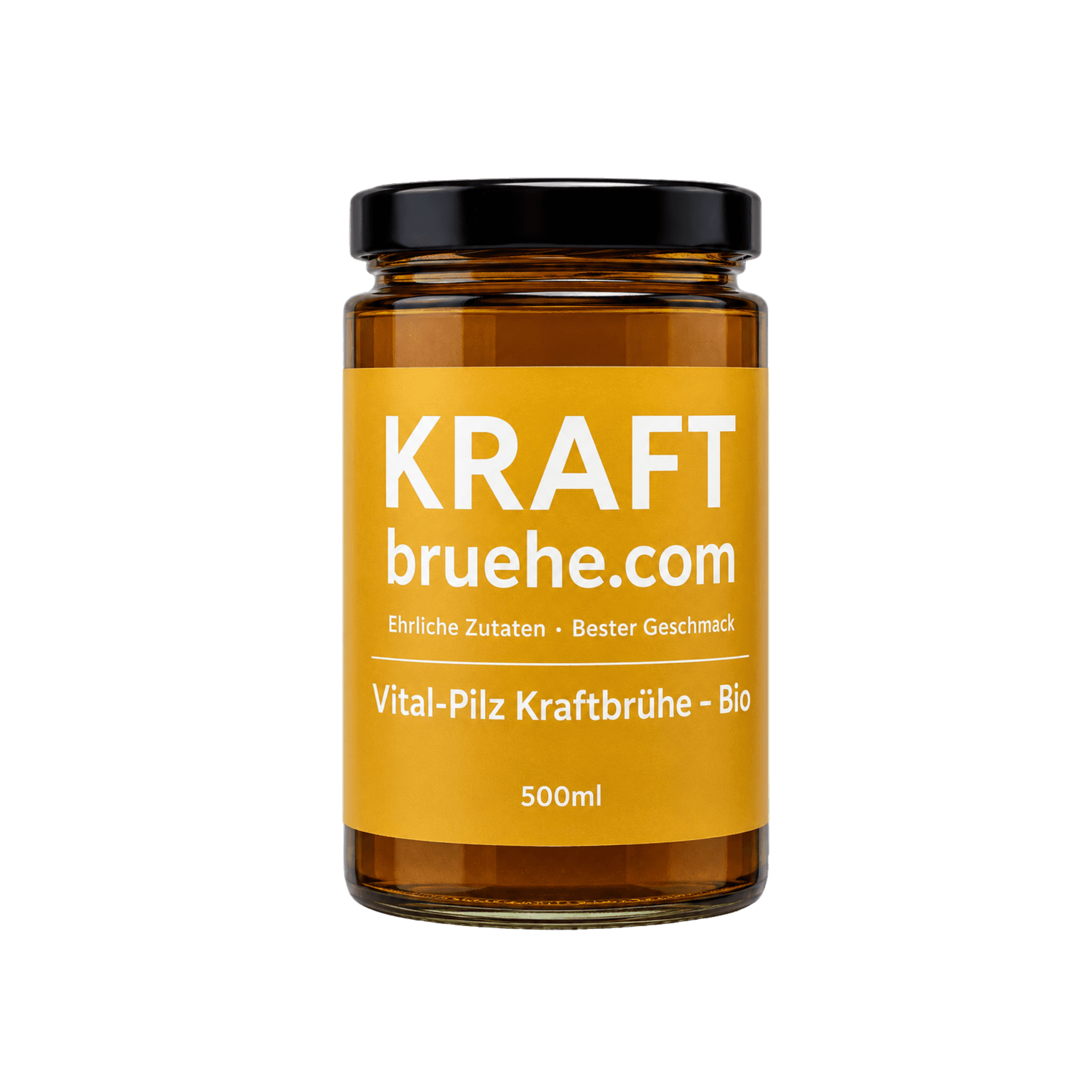 Vital Pilz Kraftbrühe – mit Shiitake, vegan, glutenfrei, konform, 6 x 500 ml