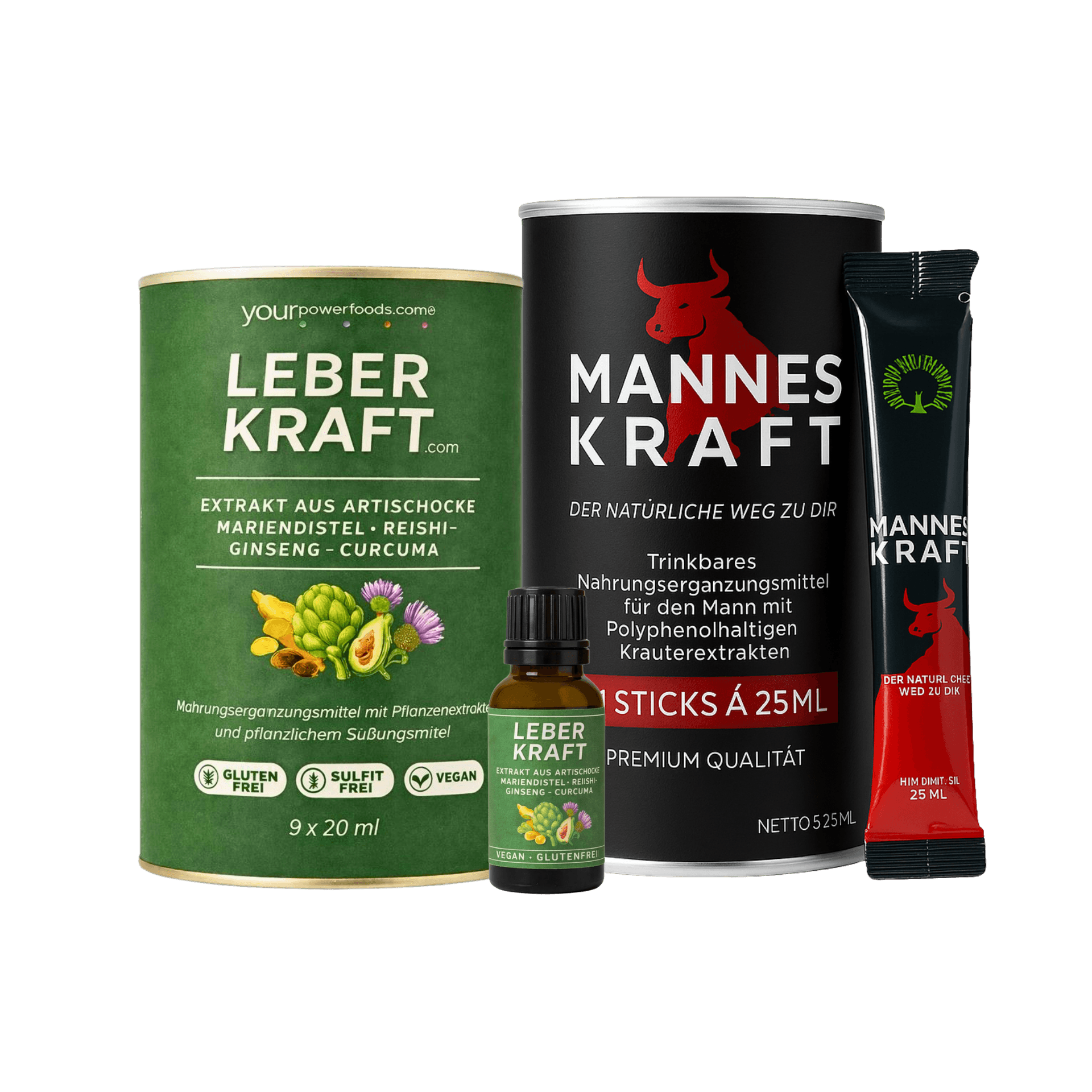 Manneskraft & Leberkraft – Das Power-Duo im Set
