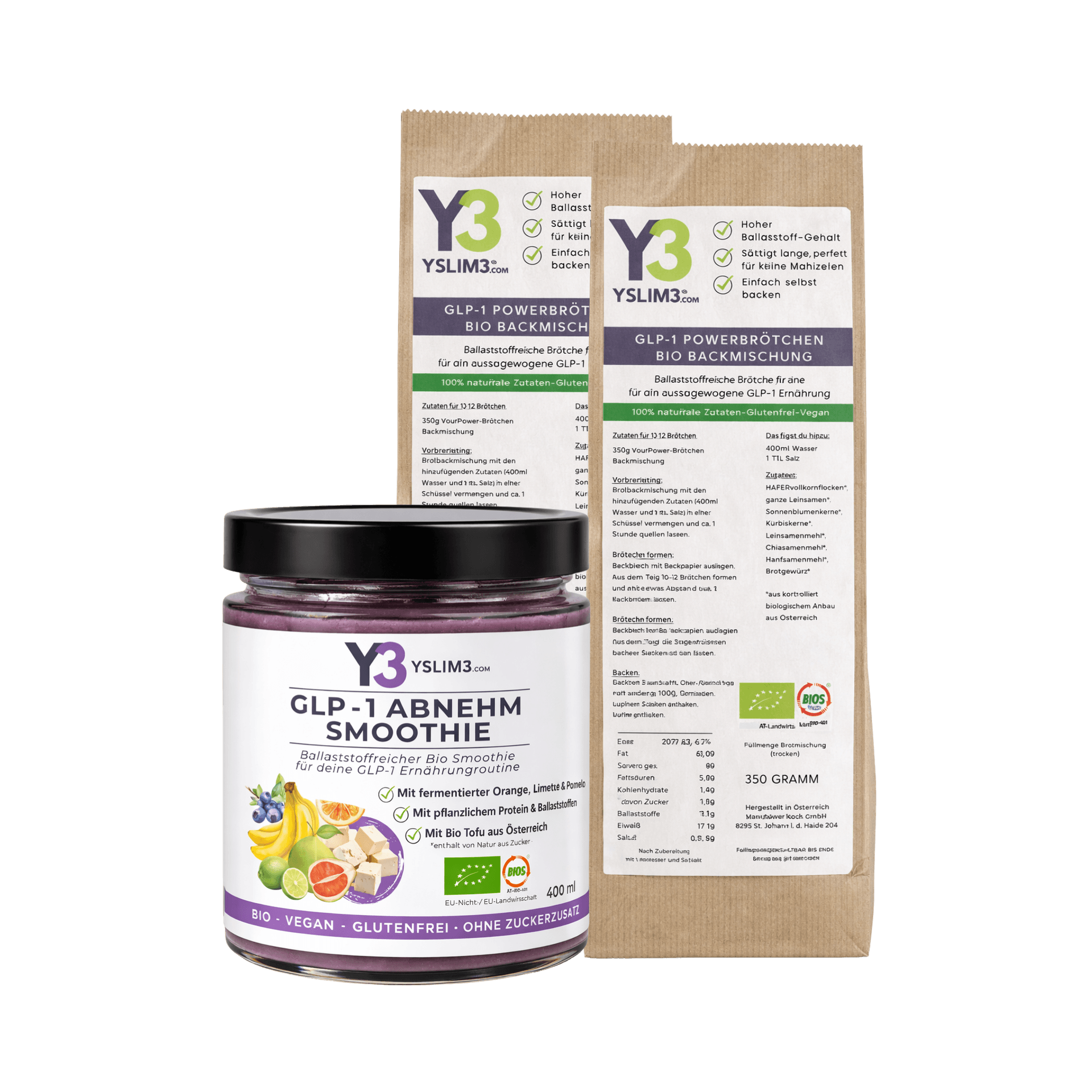GLP-1 Abnehmen – 14 Tage Challenge Bundle mit Smoothies & Powerbrot