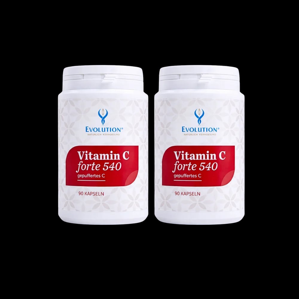 Vitamin C forte 540, gepuffertes C, Vorteilsset, 2 x 90 Kapseln