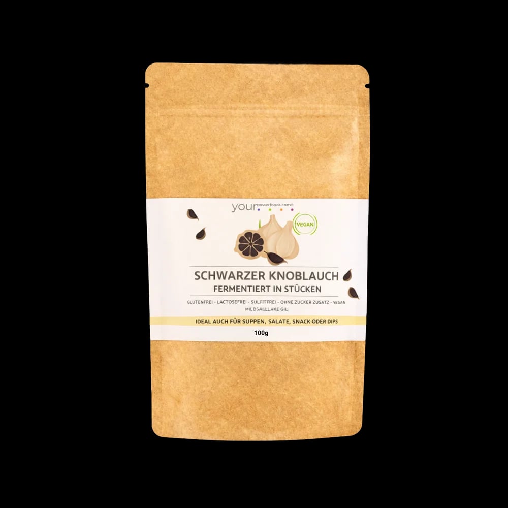 Knoblauch fermentiert, schwarz, 100g, Premium Qualität