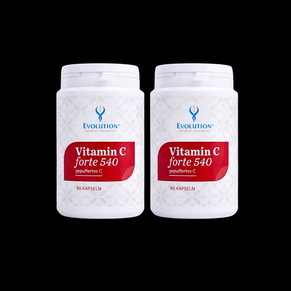 Vitamin C forte 540, gepuffertes C, Vorteilsset, 2 x 90 Kapseln Vitamin C forte 540, gepuffertes C, Vorteilsset, 2 x 90 Kapseln