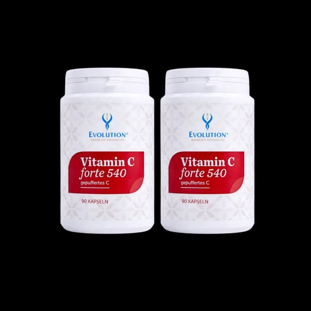 Vitamin C forte 540, gepuffertes C, Vorteilsset, 2 x 90 Kapseln