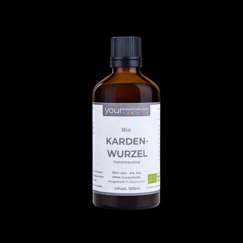 Bio Kardenwurzel Tinktur, alkoholfrei, 100ml Bio Kardenwurzel Tinktur, alkoholfrei, 100ml