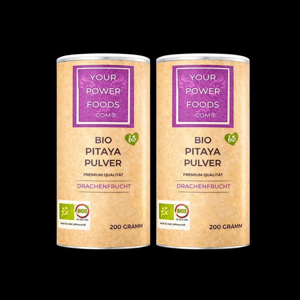 Bio Pitaya Prah Set 2 x 200g, crveni prah zmajeve voćke, Red Dragon Powder