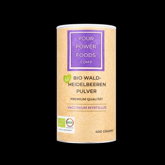 Bio Waldheidelbeeren Pulver, Premium Qualität, 400g