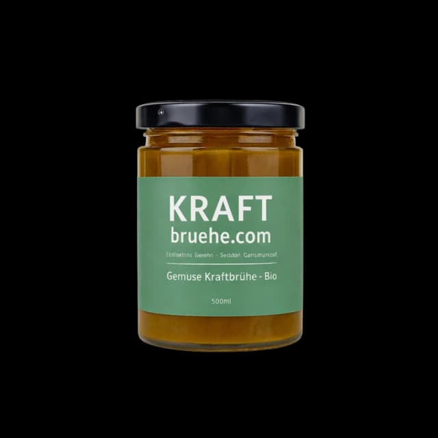 Gemüse Kraftbrühe – Premium Bio, 6×500 ml – Reiner Geschmack. Reine Zutaten.
