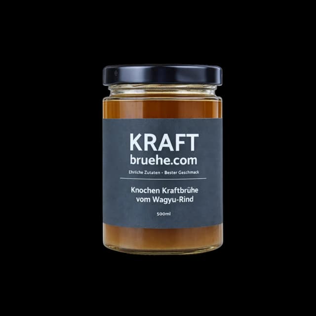 Knochenbrühe vom Wagyu Rind, 6 x 500ml bester Geschmack, Paleo, Keto