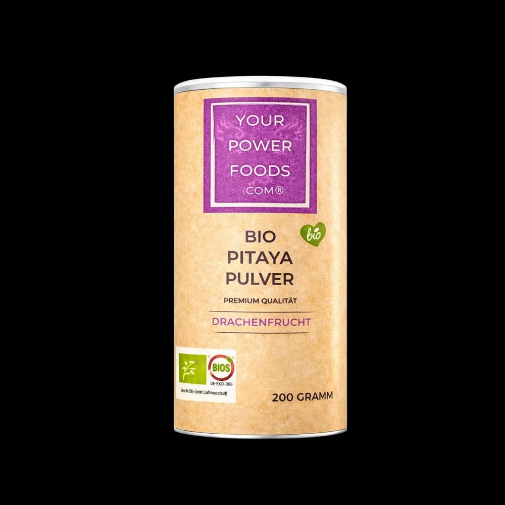 Pitaya Pulver, Bio, 200g, rotes Drachenfrucht Pulver, Red Dragon Powder Pitaya Pulver, Bio, 200g, rotes Drachenfrucht Pulver, Red Dragon Powder