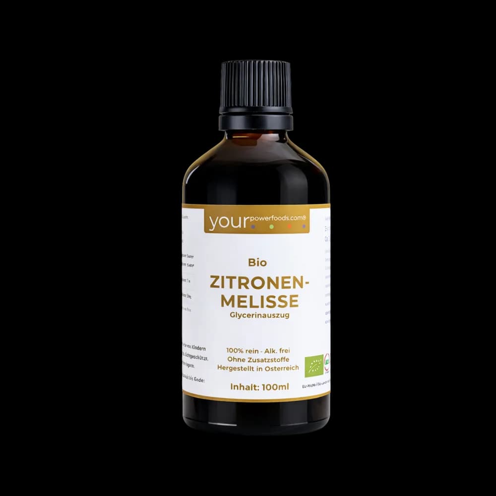 Bio Zitronenmelisse – alkoholfrei, Lemon Balm, konform, 100ml Bio Zitronenmelisse – alkoholfrei, Lemon Balm, konform, 100ml