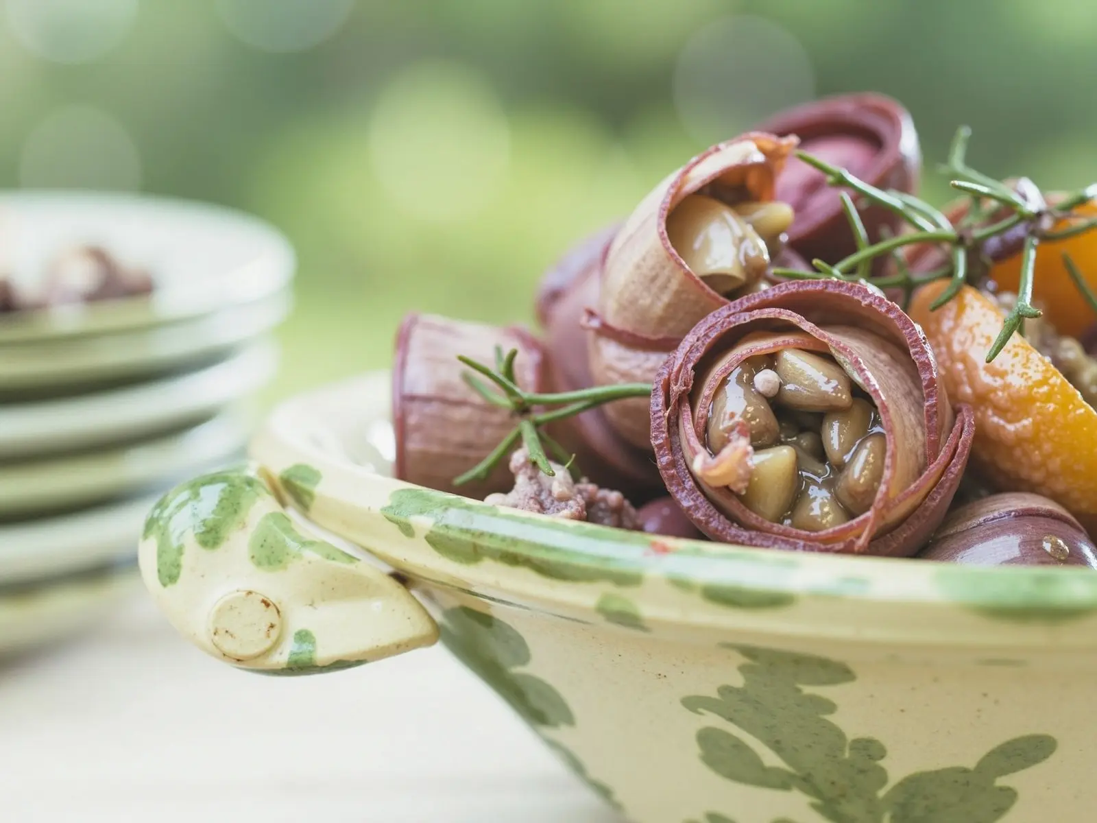 Artischockensalat mit karamellisierten Orangenfilets