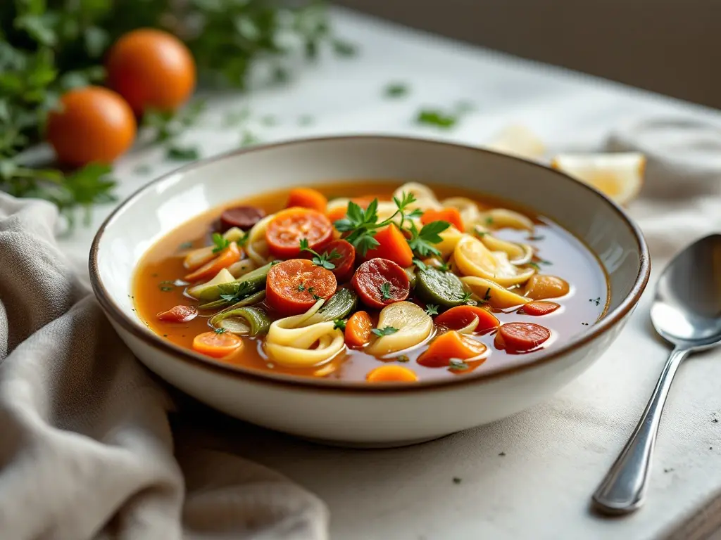 Deftige Linsensuppe mit geräuchertem Paprika und Chorizo