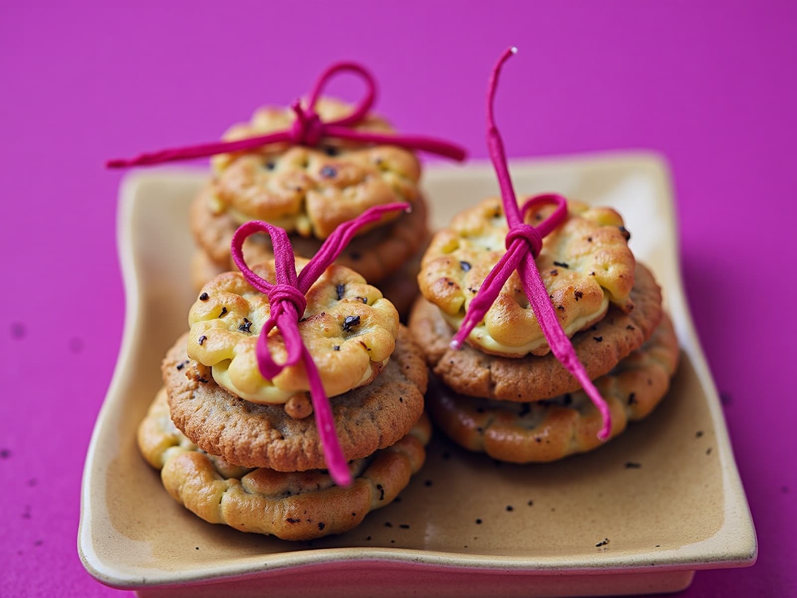 Zarte Ingwer-Mandel-Plätzchen mit Zitronenguss