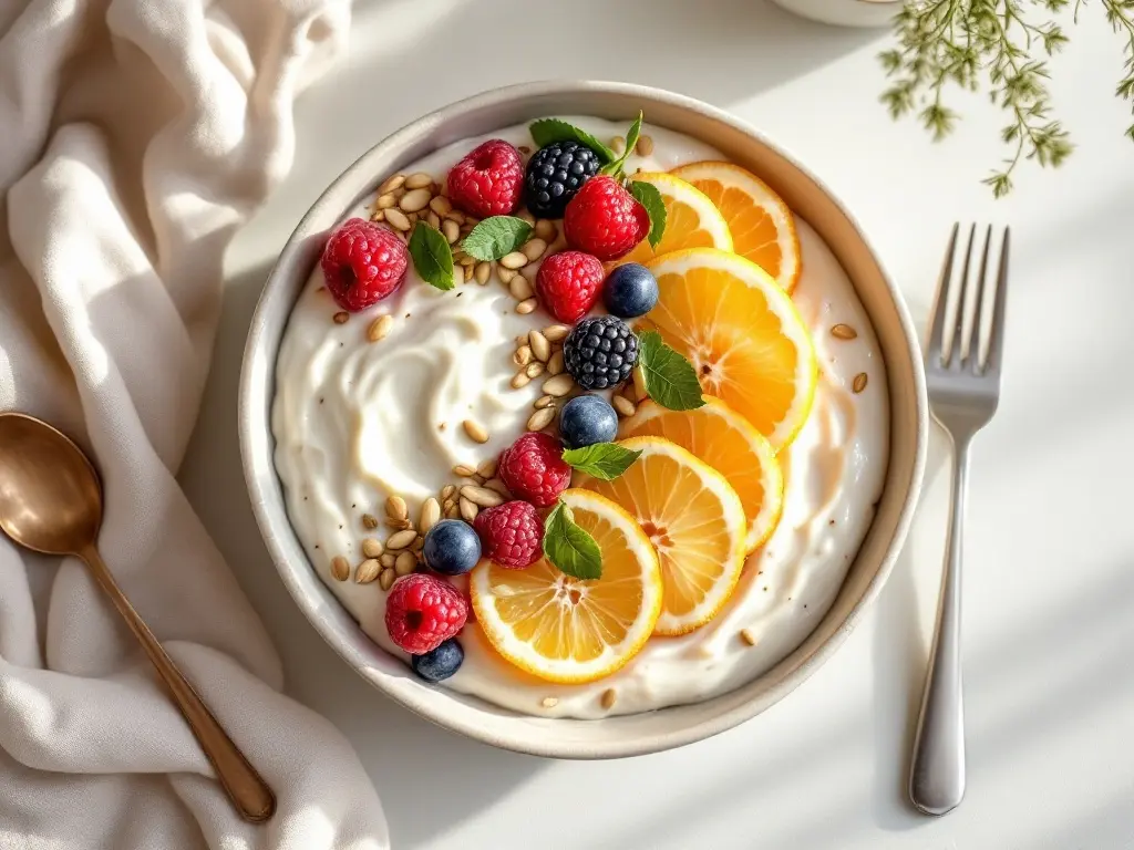 Cremiges Beeren-Joghurteis