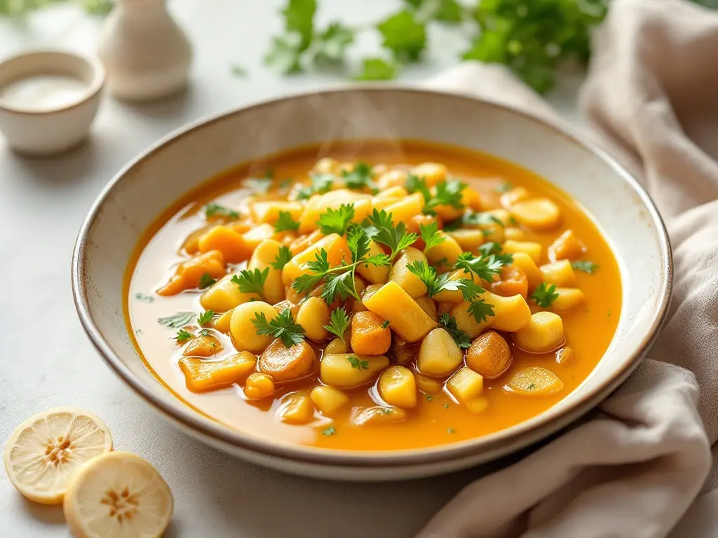 Kichererbsen-Curry mit Kokosmilch und Möhren