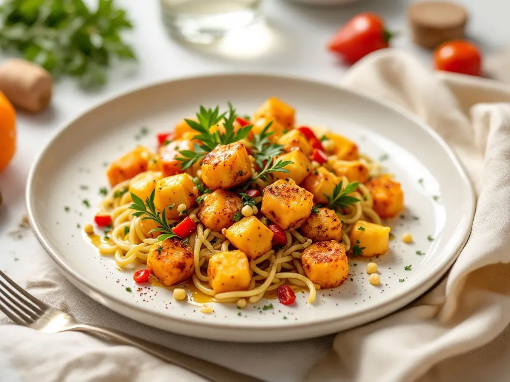 Knusprige Ofen-Kichererbsen mit Paprika und Thymian