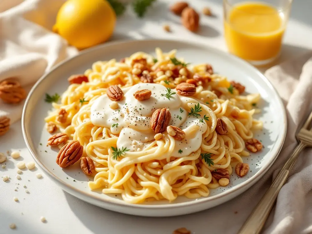 Kraftvolles Haferflocken-Frühstück mit Walnüssen und Beeren