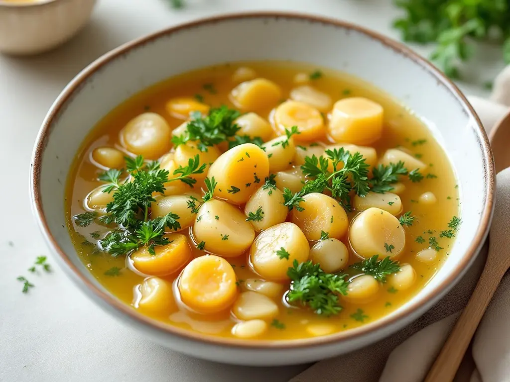 Kürbis-Ingwer-Suppe mit gerösteten Kernen