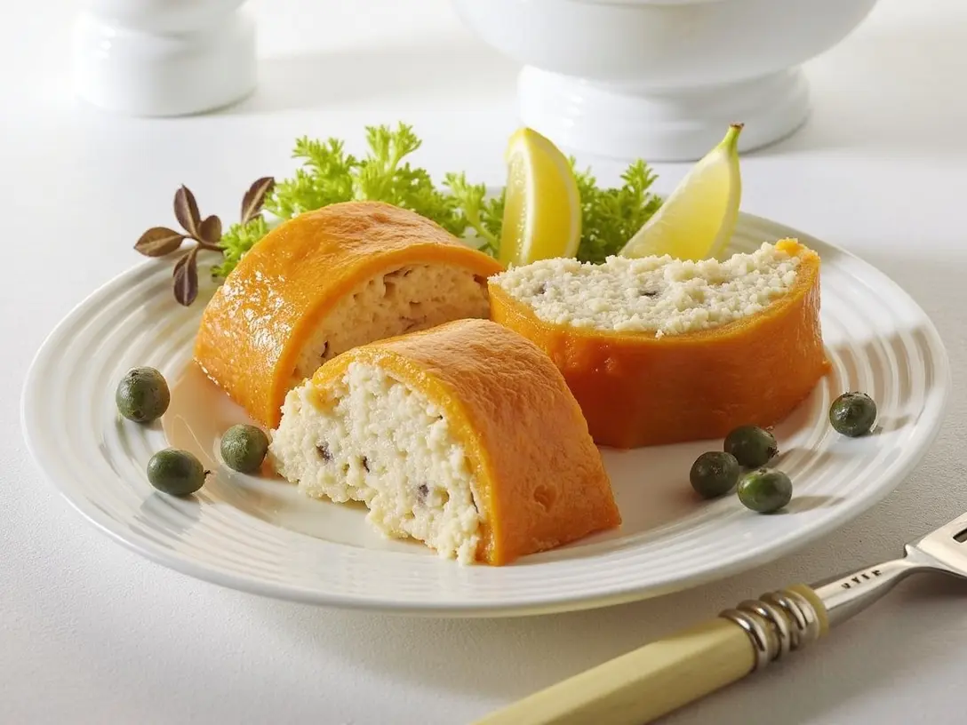 Lachs-Frischkäse-Terrine mit Räucherlachs