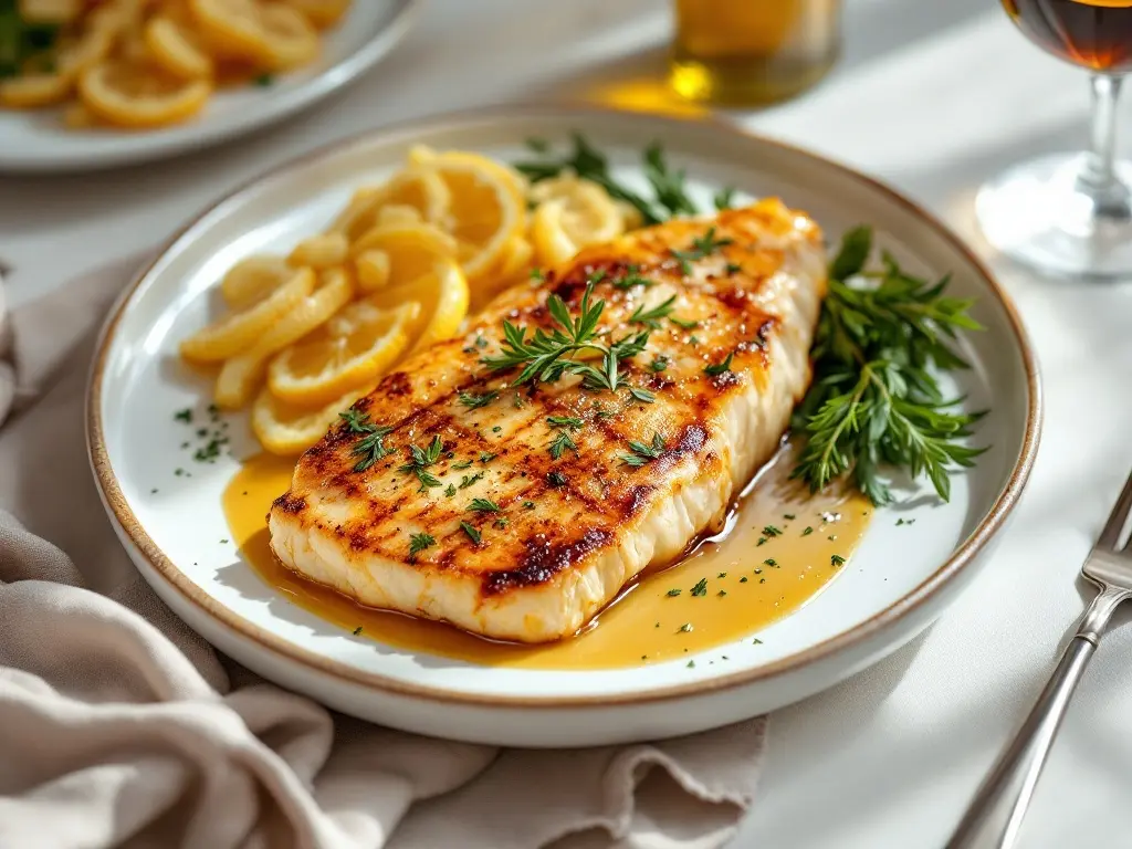 Ofen-Lachs mit Brokkoli und Knoblauch-Mandel-Kruste