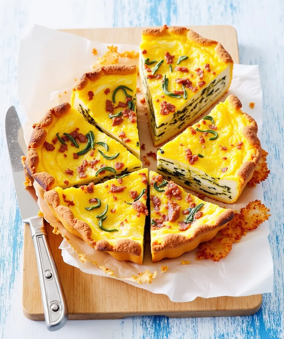 Vollkorn-Quiche mit Spinat und Lachs