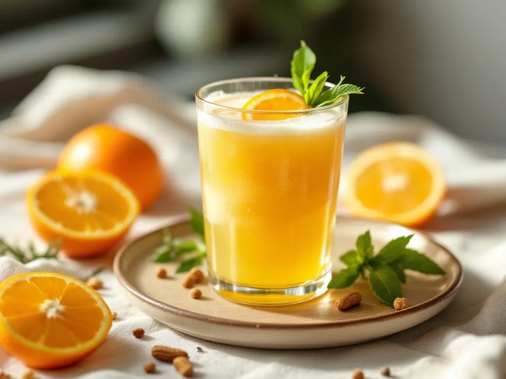 Würziger Gewürz-Punsch mit Orangen und Kräutern