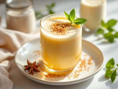 Kurkuma-Goldene Milch mit Mandel und Zimt