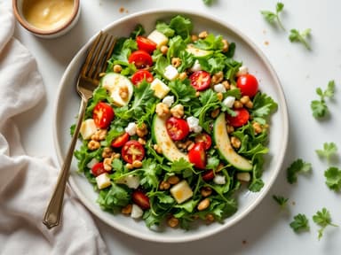 Lauwarmer Linsen-Rucola-Salat mit gebratenen Feigen und Walnüssen