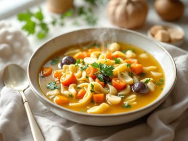 Wärmende Linsensuppe mit Kurkuma und Koriander