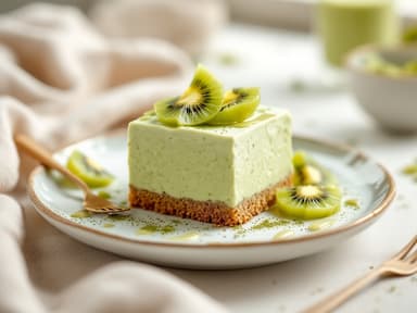 Matcha-Chia-Pudding mit Kokosjoghurt und Kiwi